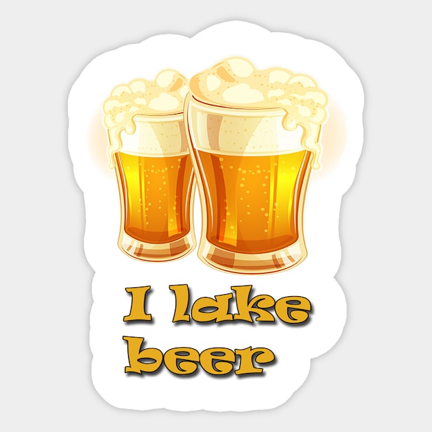 I’m sure men and not only will appreciate it is good for a gift Sticker by i like beer